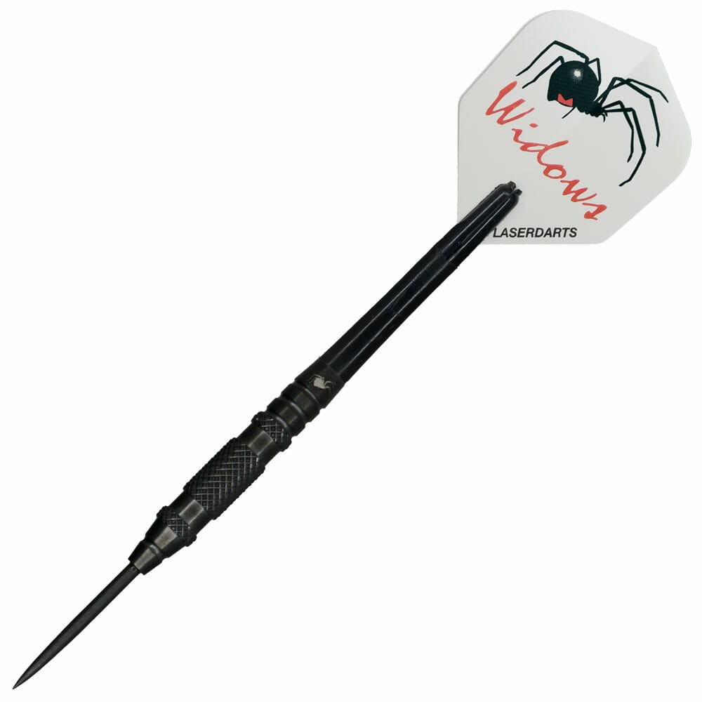 Laserdart Black Widow Moveable Steel Tip Dart - Knurled - Horizon