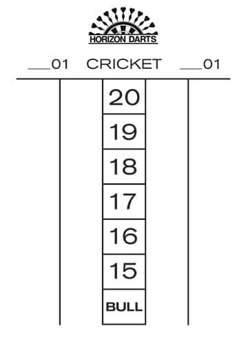 White Dry Erase Scoreboard - Horizon Darts